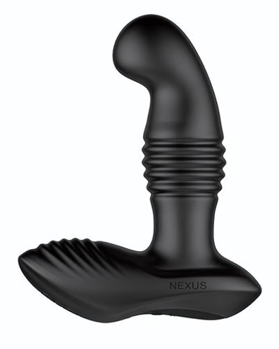 Черный массажер простаты Nexus Thrust с возвратно-поступательными движениями - 13,8 см. (Цвет: черный)