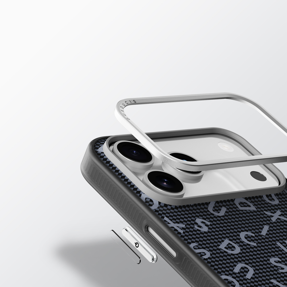 Чехол с MagSafe для смартфона iPhone 17 Pro Max, от Dux Ducis, серия Moro Series Magnetic (дизайнерский рисунок черного цвета)