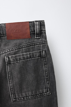 ZARA ДЖИНСЫ BAGGY RELAXED, ТЕМНО-СЕРЫЙ