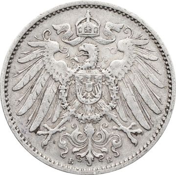1 марка 1905 Германская Империя "E"