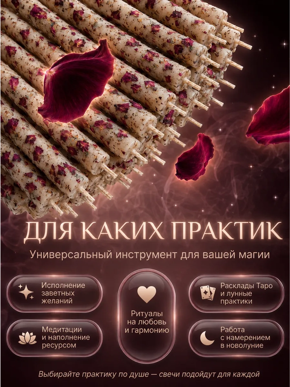 Свечи белые на женскую энергию, 33 шт