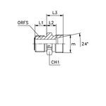 Адаптер AS DL32 ORFS 1.11/16 - 36x2