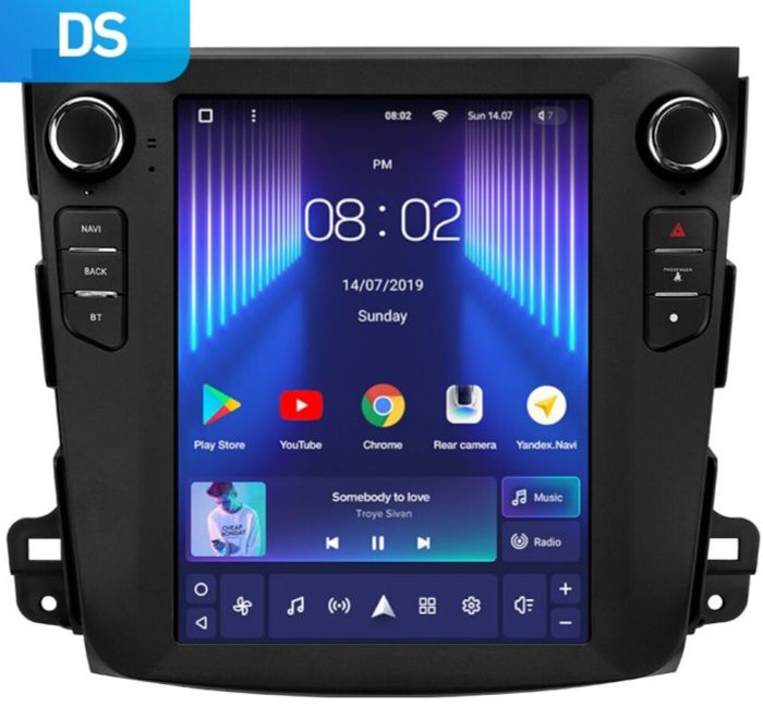 Магнитола для Mitsubishi Outlander 2 / XL 2005-2012 (без Rockford) - Teyes TPRO 2 монитор 9.7" QLED в стиле "Тесла" на Android 10, Быстрая, 4G SIM-слот