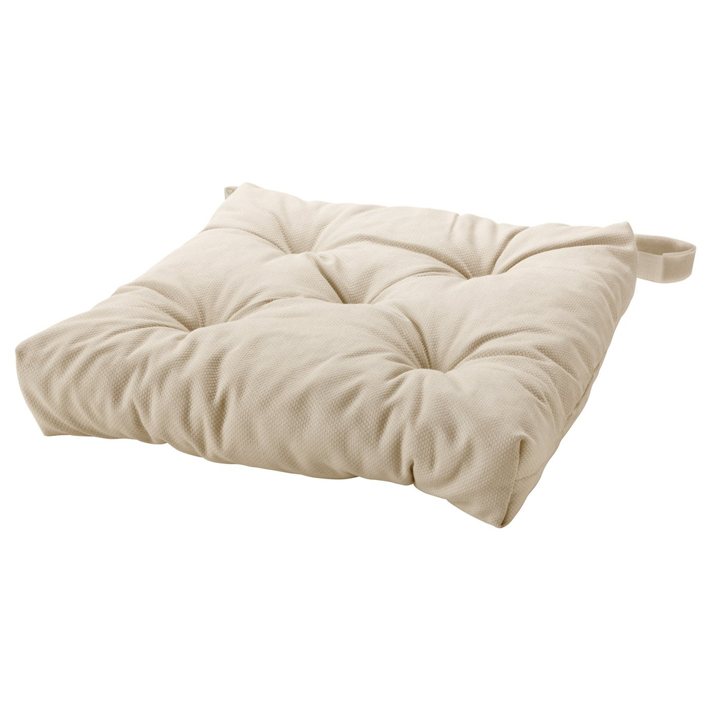 IKEA MALINDA  (ИКЕА МАЛИНДА)  -  Подушка на стул - светло-бежевый 40/35x38x7 см