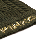 шапка bamboo cappello viscosa cables Pinko - зеленый(1G2079 A05Z)