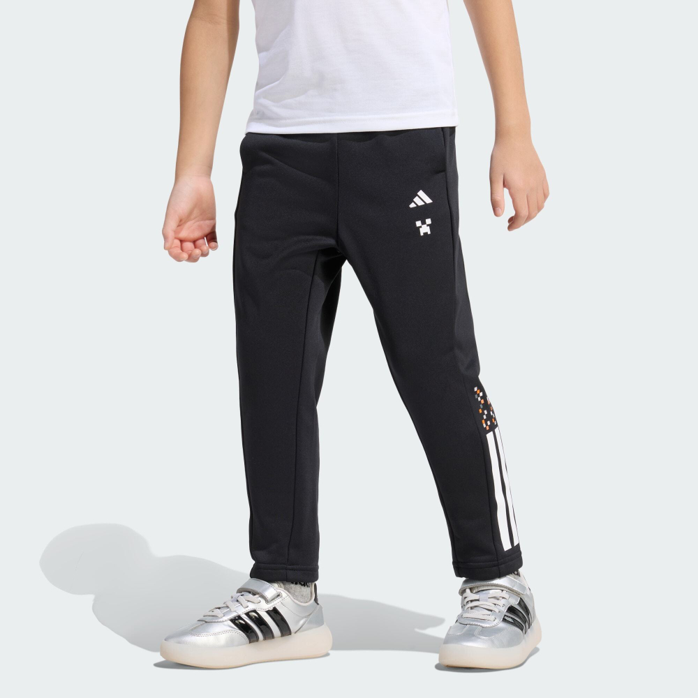 Adidas Брюки с тремя полосками Minecraft, черный