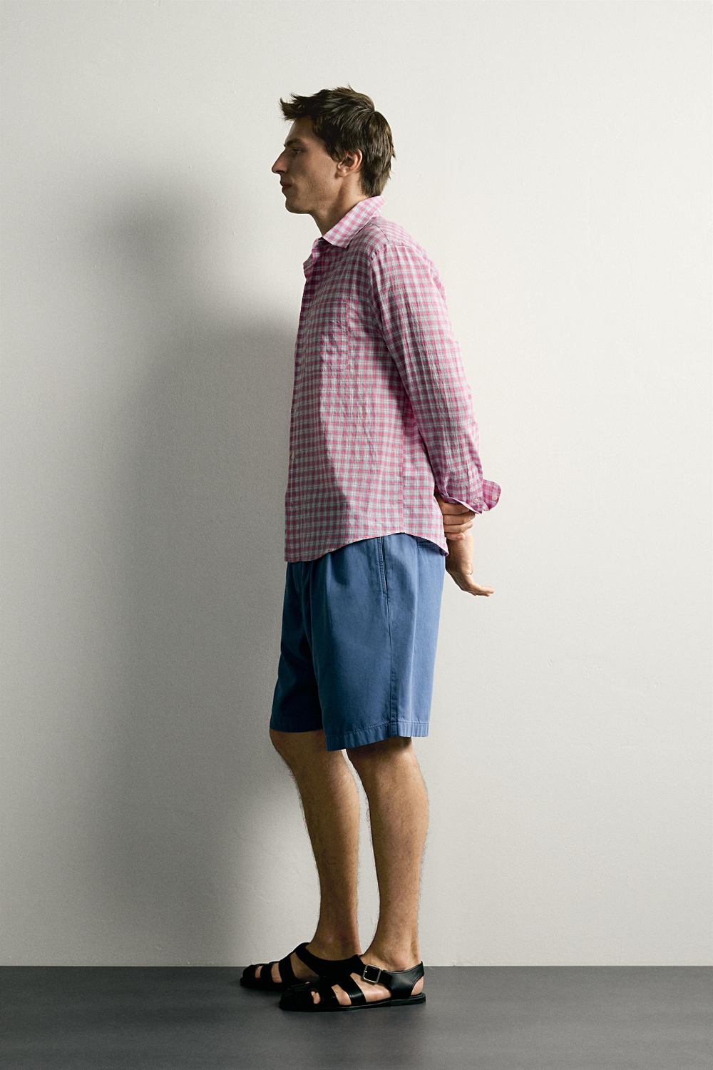 РУБАШКА RELAXED FIT В КЛЕТКУ — ZARA · 3794/100