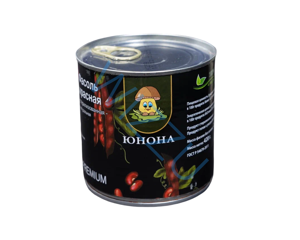 Фасоль красная Юнона ж/б с кольцом 420 гр.