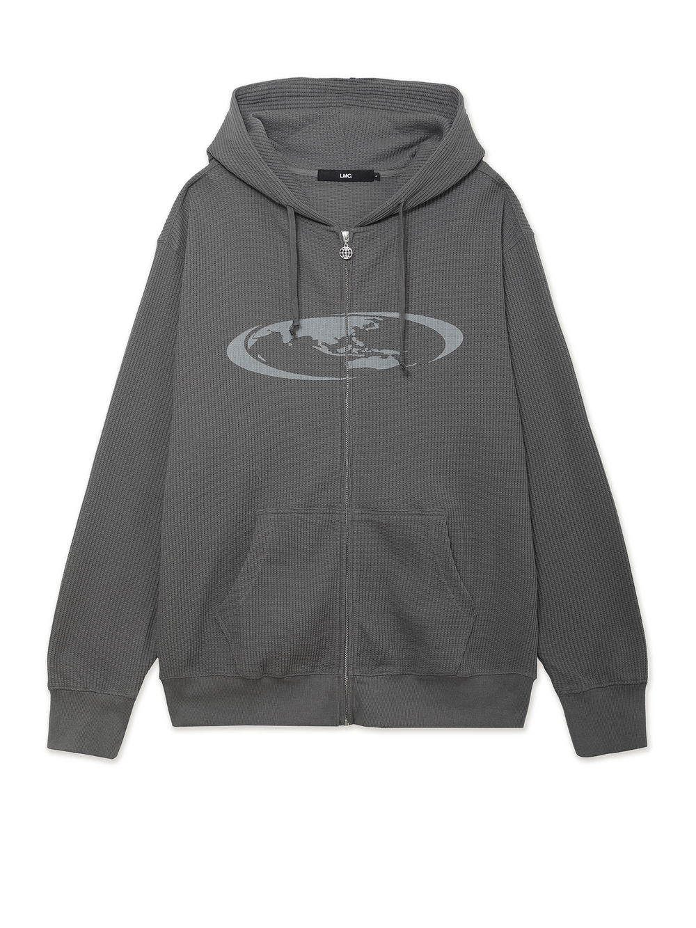 Мужская Толстовка Oval Globe Waffle Zip-up