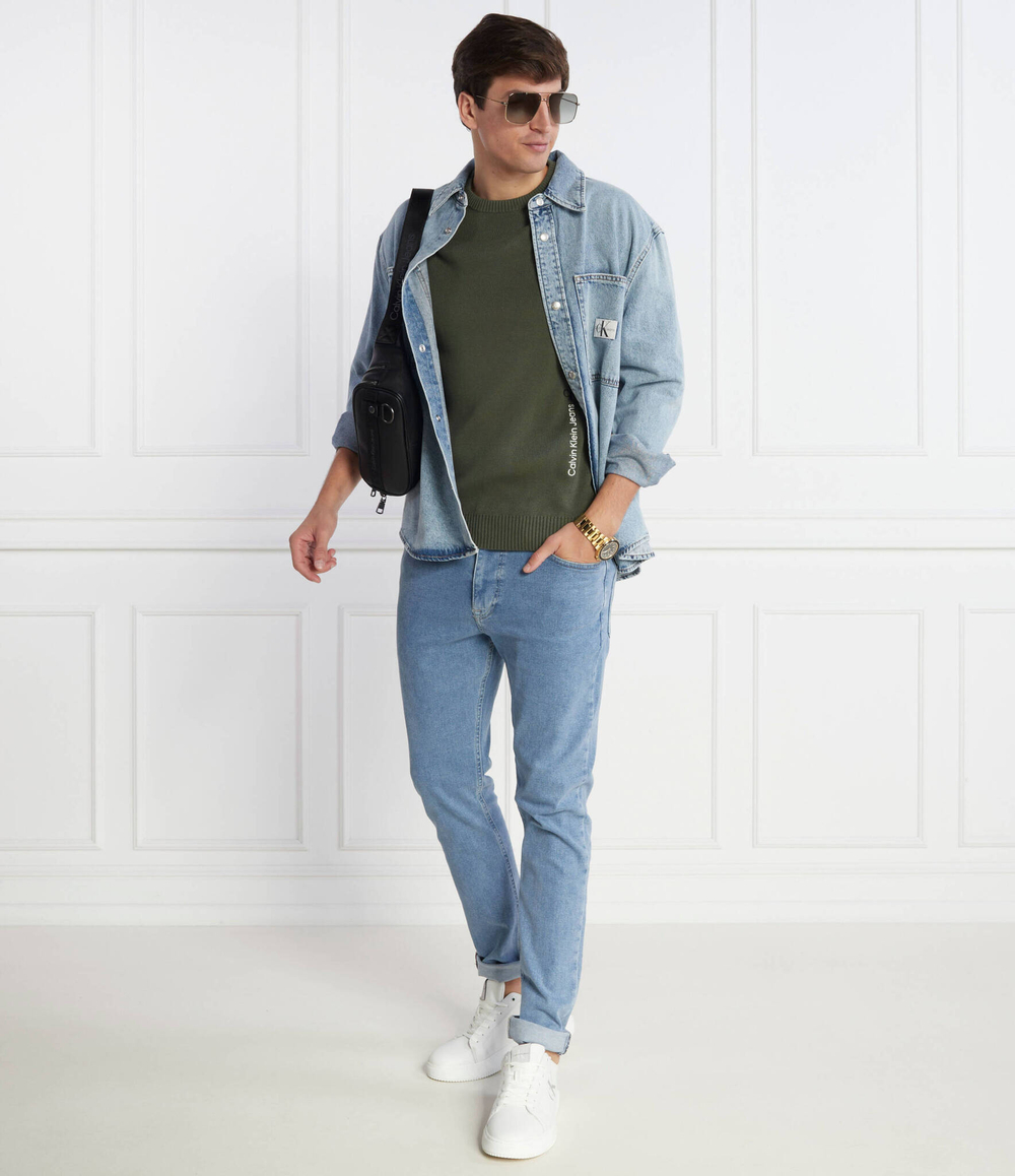 Худи VERTICAL INSTITUTIONAL CALVIN KLEIN JEANS - хаки(J30J323977)
