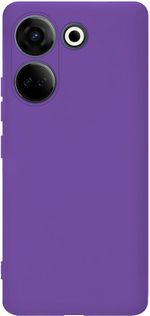 Мягкий Soft Touch чехол из силикона для TECNO CAMON 20 / 20 PRO 4G с бархатной подкладкой