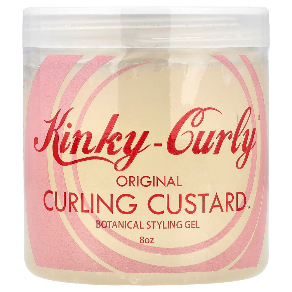 Kinky-Curly, Original Curling Custard™, растительный гель для укладки волос, 226 г (8 унций)