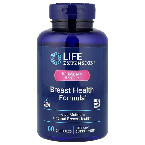 Life Extension, Women's Health, средство для поддержания здоровья груди, 60 капсул