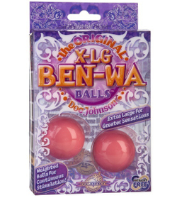 Розовые вагинальные шарики X-LARGE BEN-WA
