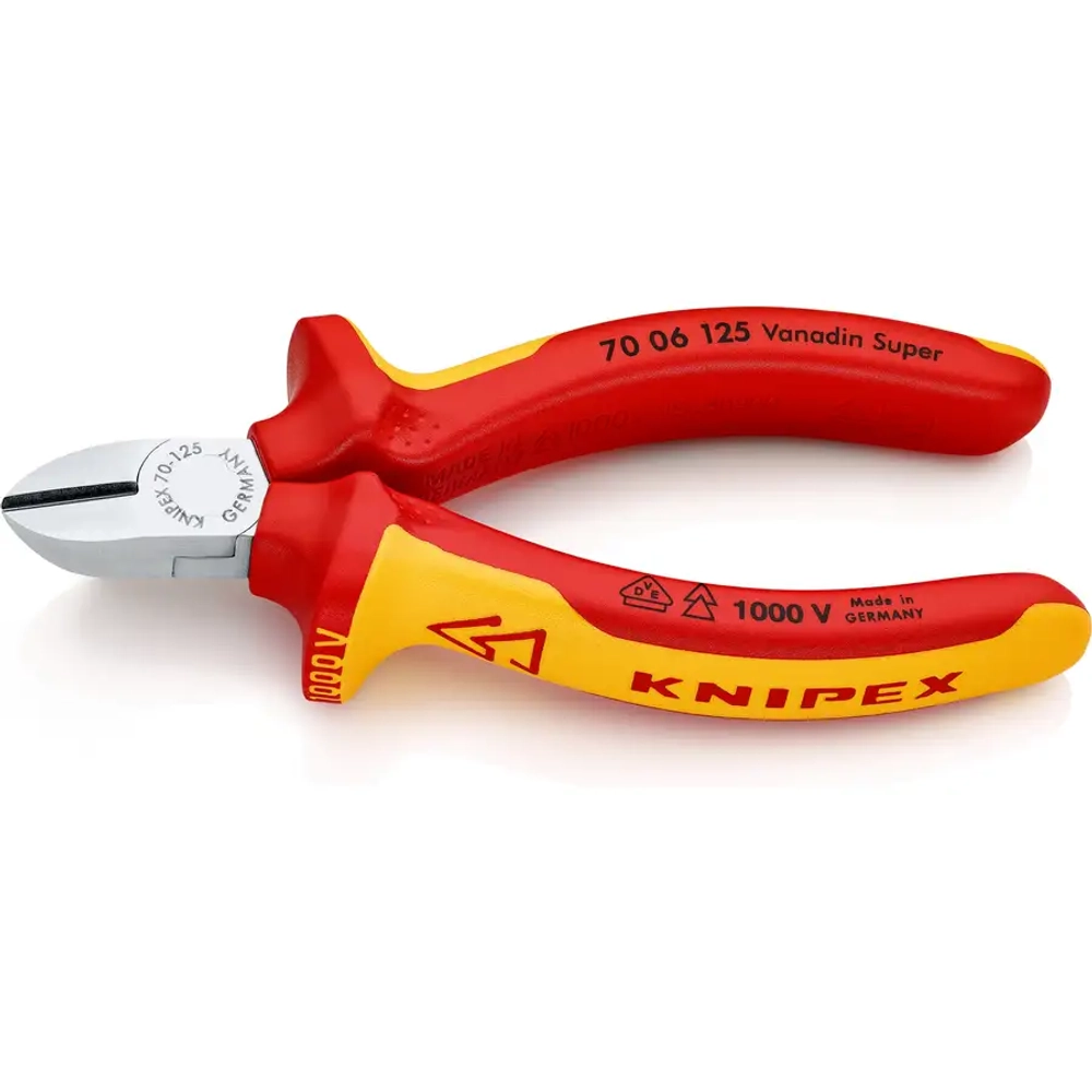 Кусачки боковые хромированные 125 мм Knipex 70 06 125