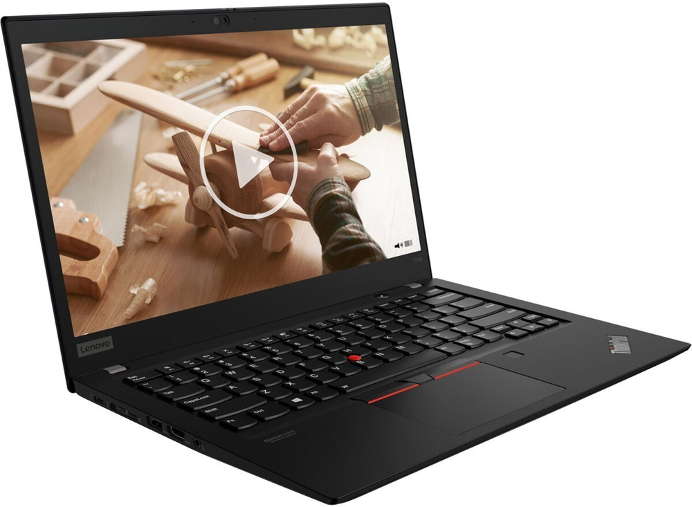 Ноутбук Lenovo ThinkPad T14s Gen 1/ 14", 1920x1080 (Full HD)/ Intel Core i7 10510U 1800MHz/ On board DDR4 16GB/ SSD 256GB/ Intel UHD Graphics/ Bluetooth/ Wi-Fi/ FPR, SCR/ noDVD/ Чёрный/ Windows 10 Pro/ 20T0001DRT