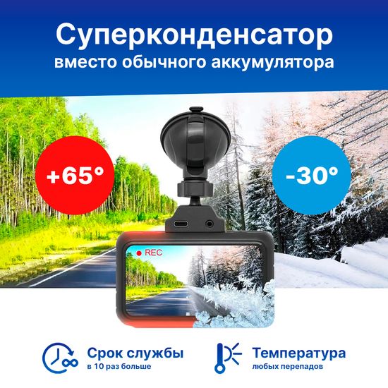 Видеорегистратор TrendVision TDR-725 Real 4K 2CH