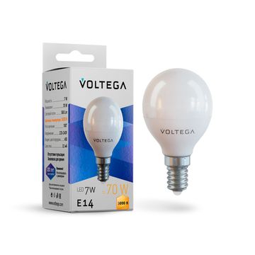 Светодиодная лампа Simple Globe 7W 3000K E14 (7242) VG2-G45E14-3K-7W Voltega