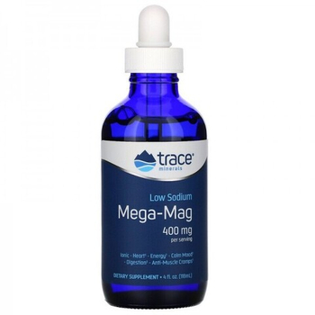 Trace Minerals Mega-Mag 400 mg 118 ml , Магний