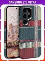Дизайнерский чехол для SAMSUNG GALAXY S23 ULTRA с камерой-подставкой и MagSafe