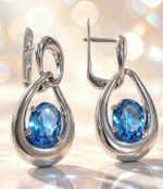 Ювелирные серьги из серебра 925 пробы