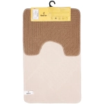 Комплект ковриков для ванной и туалета Bee Tex 55x90 + 45x55 мокко МС 3-002