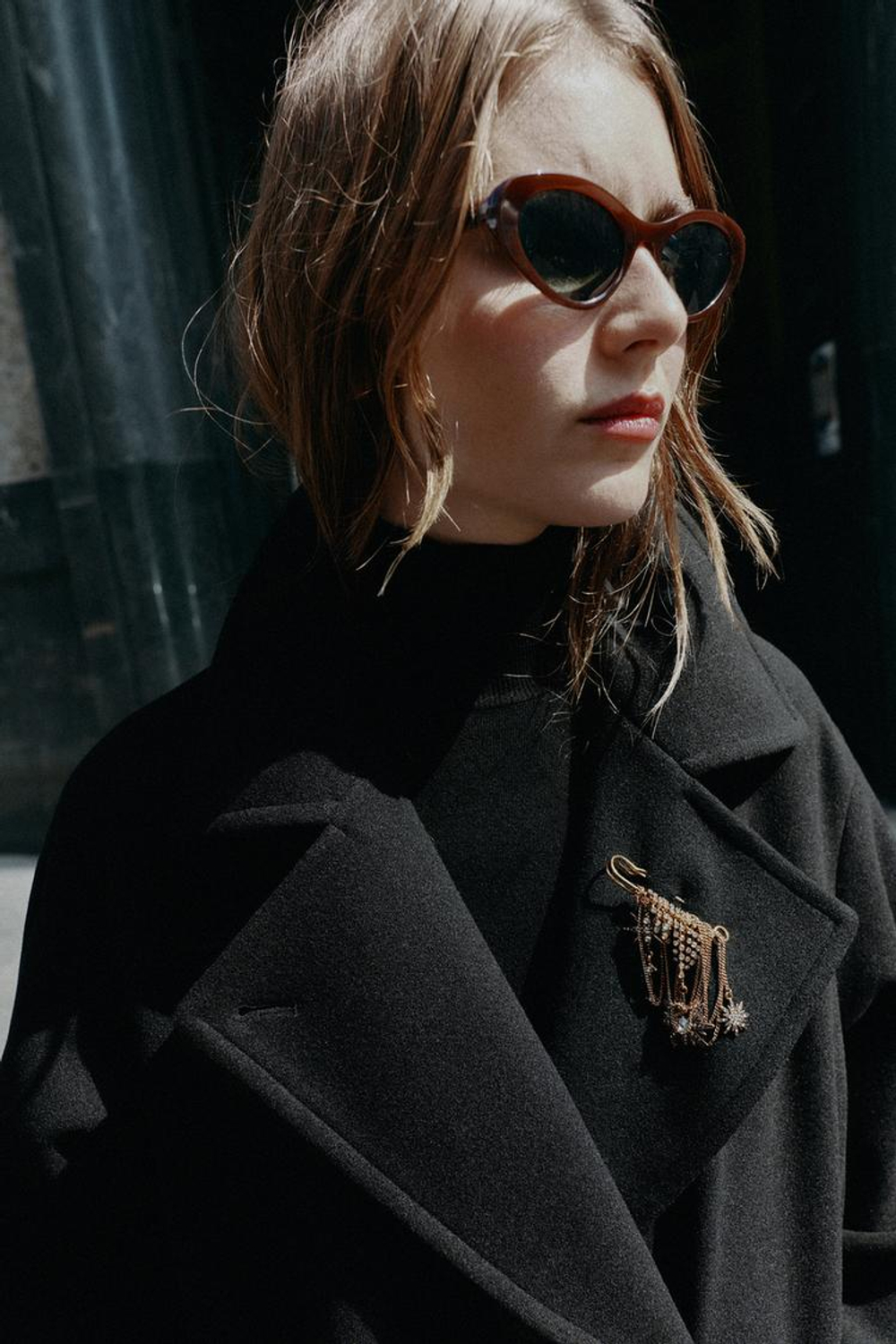 ZARA БРОШЬ С ПОДВЕСКАМИ И ЗВЕЗДАМИ, ЦВЕТ СОСТАРЕННОГО ЗОЛОТА