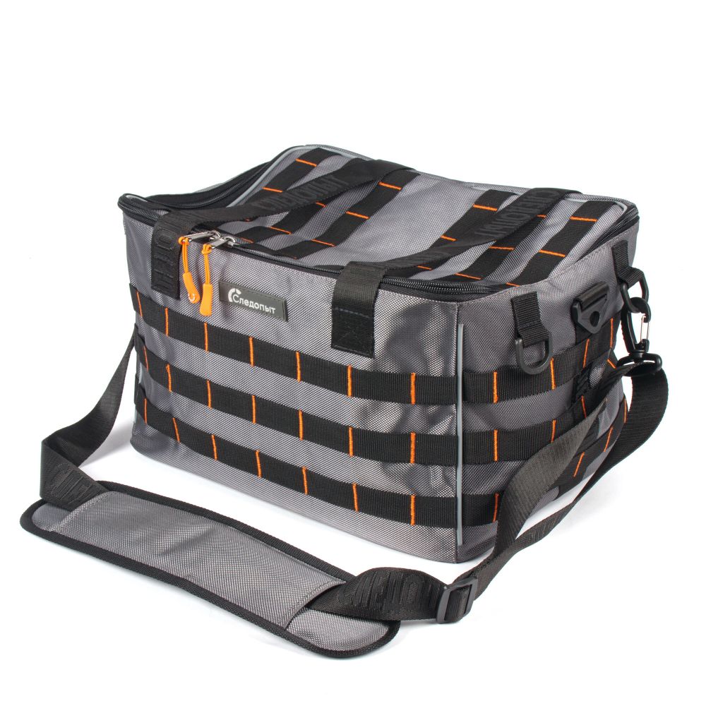 Сумка рыболовная "СЛЕДОПЫТ" Base Lure Bag XL, 38х26х25 см, цв. серый, без коробок/5/