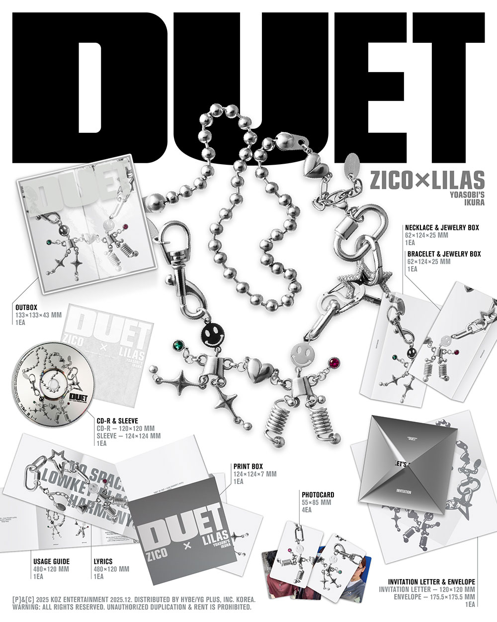 [Альбом] ZICO, Lilas (YOASOBI’s ikura) - DUET (Merch Ver.)