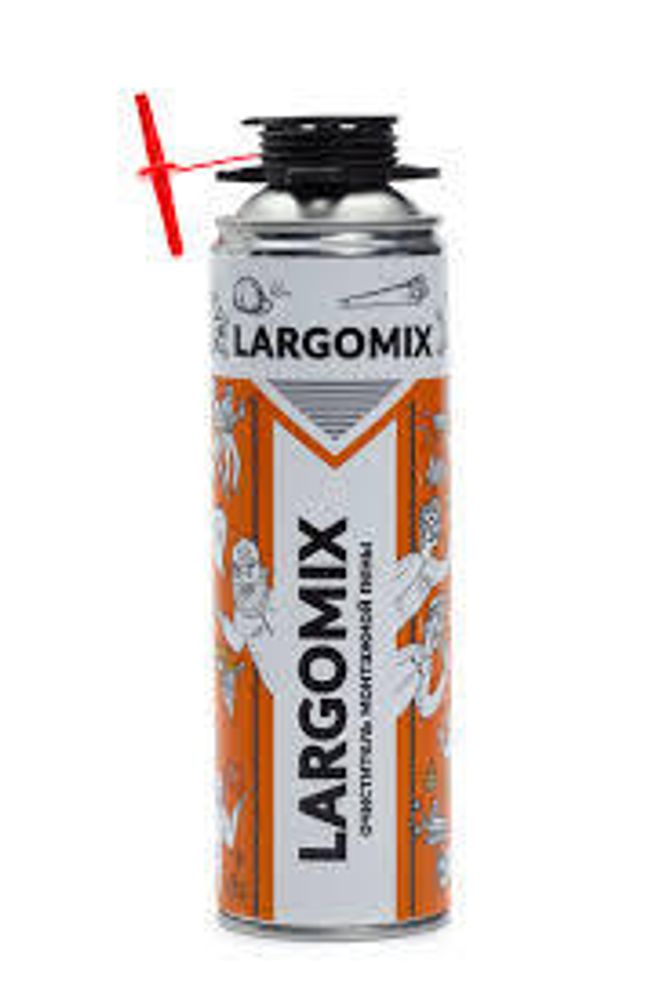 Очиститель монтажной пены LARGOMIX 500мл.(520гр.)арт.LRX007,страна вво
