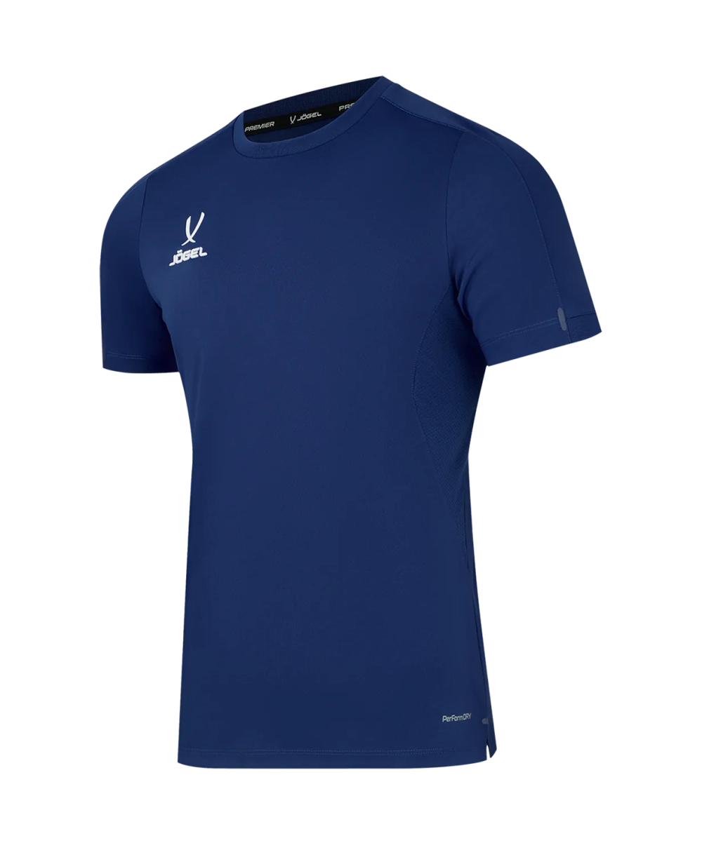 Футболка тренировочная JÖGEL PREMIER PerFormDRY Training Poly Tee, темно-синий