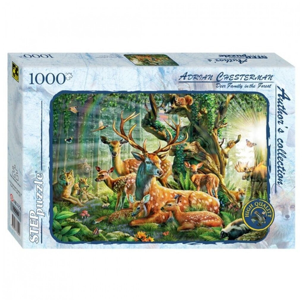 STEP Puzzle Пазл 1000 Мир лесных животных (Авторская коллекция) 79550 Степ /9/ .