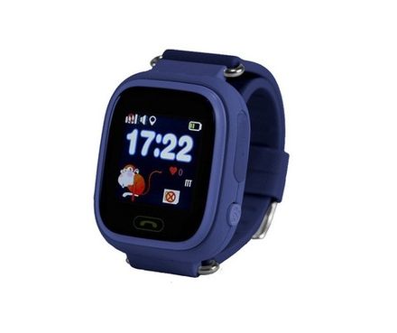 Детские часы Smart Baby Watch с телефоном и GRS Q90 OLED экран (темно-синий)
