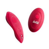 Малиновый перезаряжаемый вибратор в трусики 7,2см Lola Games Take it Easy Joy 9026-01lola