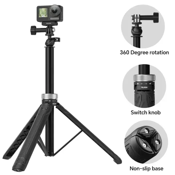 Трипод штатив TELESIN 1.5 м Selfie Stick