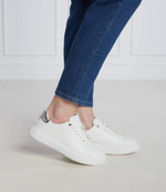 Кожаные кроссовки raised cupsole lace up Calvin Klein - белый(HW0HW01517)