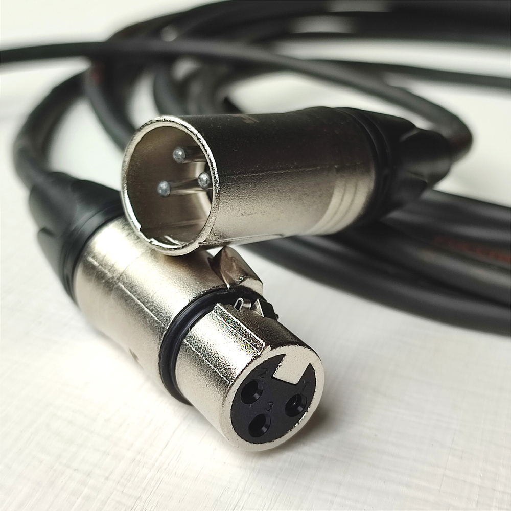 M102-002 Кабель Симфония ПРО микрофонный экранированный 1XLR-1XLR сечением 2х0.2мм2. Длина 2м (1шт.)