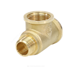 Тройник латунь переходной Ду 20х20х15 (3/4"х3/4"х1/2") ВР/ВР/НР VALFEX VF.134.L.034.034.012