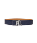 Кожаный двухсторонний ремень LAUREN RALPH LAUREN - темно-синий(412912040)