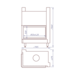 КАМИННАЯ ТОПКА CFR 850B (STAV)