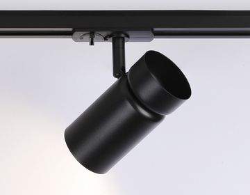 Трековый однофазный светильник со сменной лампой 1*GU10 GL5144 BK чёрный Track System Ambrella