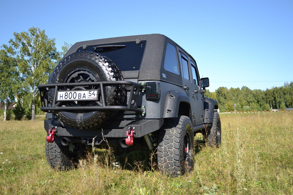Бампер силовой задний BMS PRO-Line для Jeep Wrangler JK 2007-2018