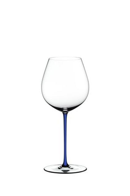 Бокал для красного вина с синей ножкой 705мл Riedel Fatto a Mano Old World Pinot Noir