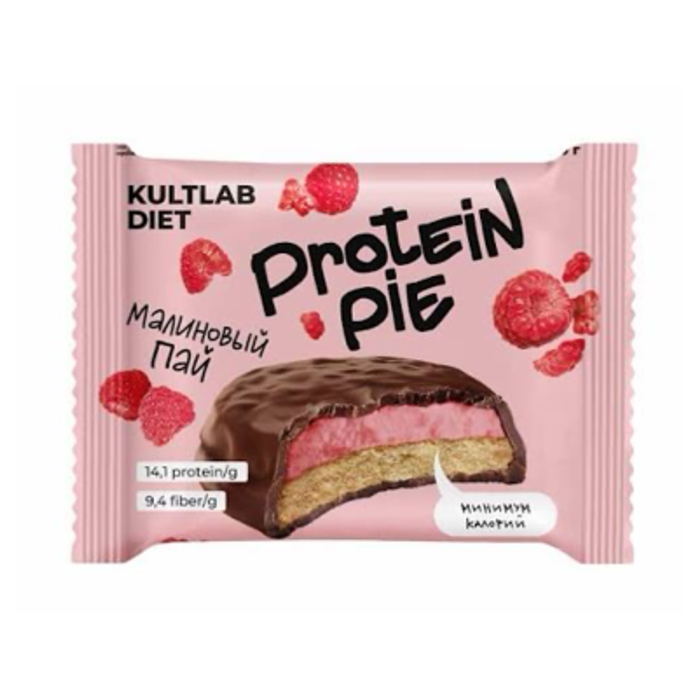 Батончик Kultlab Diet Protein Pie (Малиновый пай) 60гр