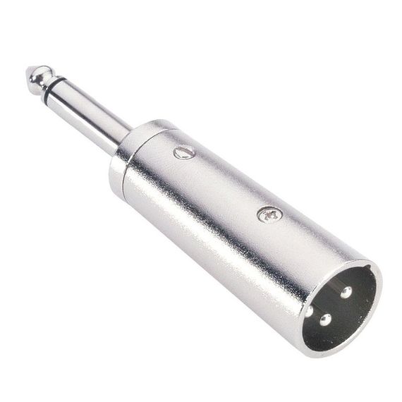 Adam Hall 7872 - адаптер XLR (M) - TRS 6.3 mm mono (M), серебристый