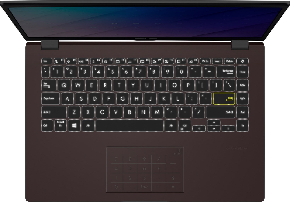 Ноутбук ASUS Laptop E410MA-EB338T Intel Pentium N5030, 1.1 GHz - 3.1 GHz/ 4096 Mb/ 14; Full HD 1920x1080/ 256 Gb SSD/ DVD нет/ Intel UHD Graphics 605/ Windows 10 Home/ синий, 1.3 кг, 90NB0Q11-M19650