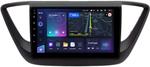 Магнитола для Hyundai Solaris 2 2017-2022 / Solaris HS (без штатной КЗВ, рамка черная матовая) - Teyes CC3 монитор 9" QLED на Android 10, Быстрая, CarPlay, 4G SIM-слот