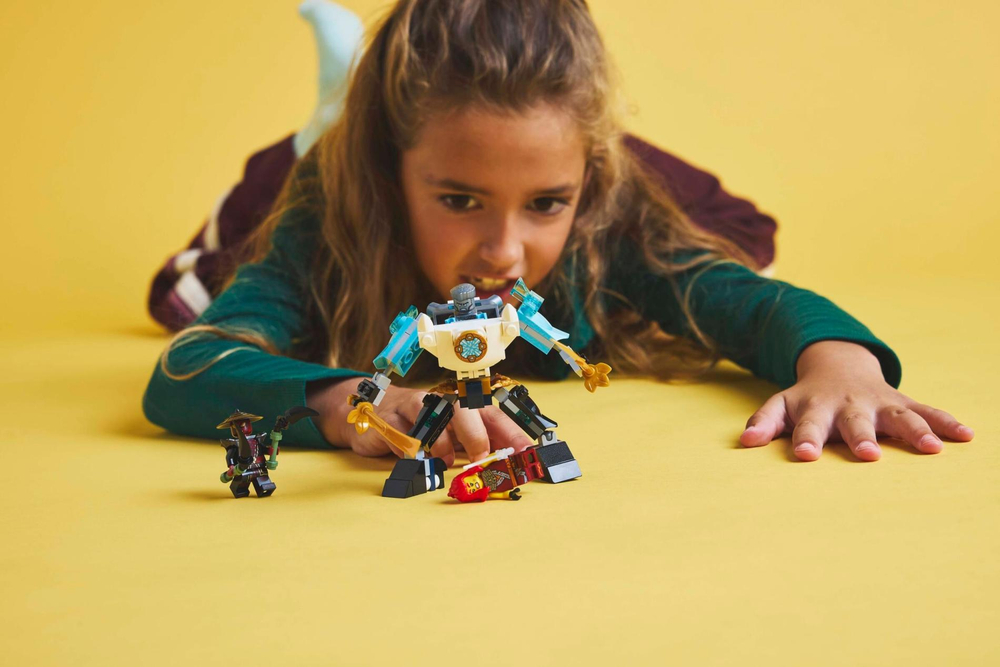 Конструктор Лего Ниндзяго Боевой робот Зейна в броне 71827 | LEGO Ninjago Zane’s Battle Suit Mech боевой робот 92 дет 6+