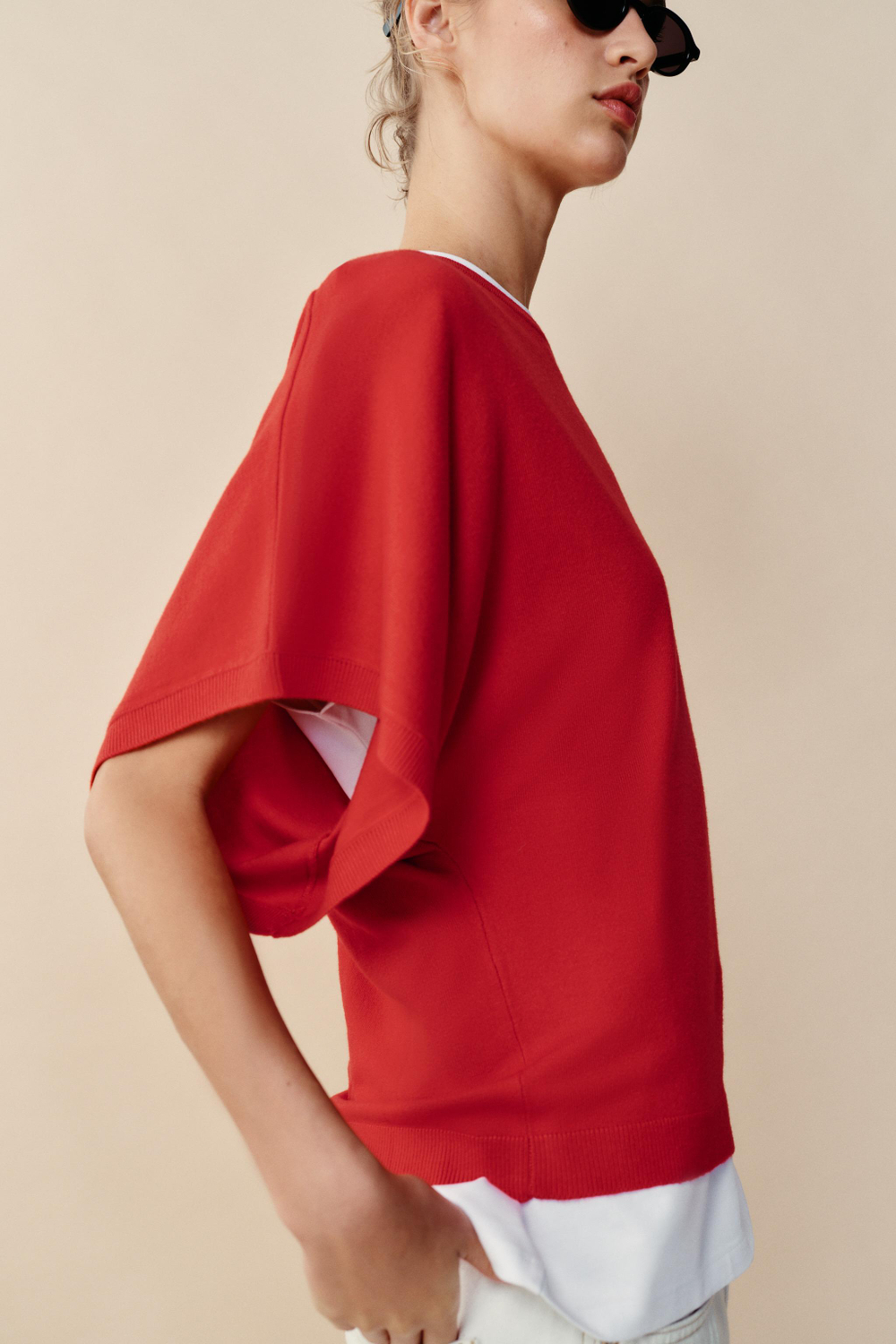 ТОП С ШИРОКИМИ РУКАВАМИ — ZARA