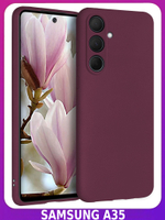 Мягкий Soft Touch чехол из силикона для SAMSUNG GALAXY A35 с бархатной подкладкой